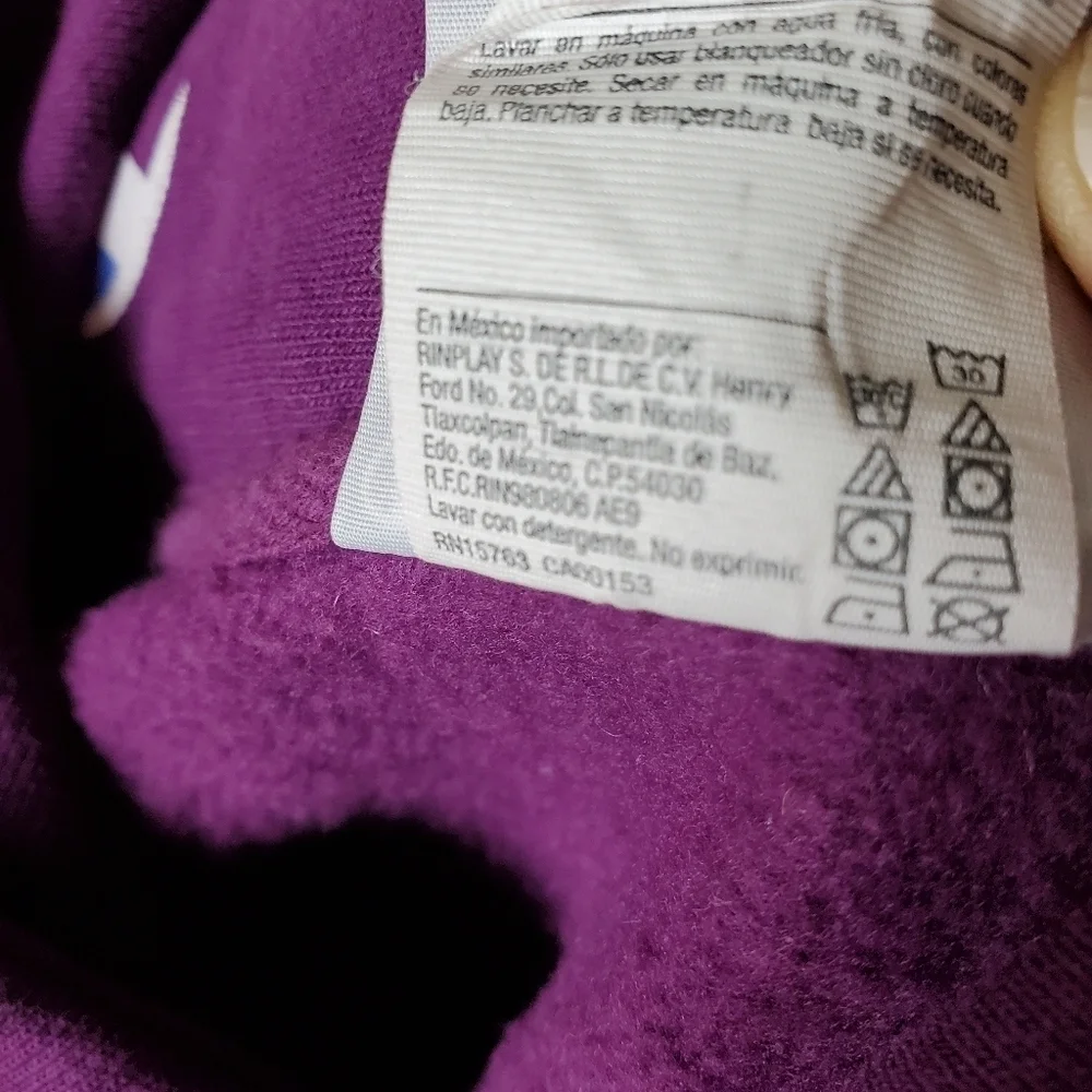 Champion Purple Reverse Weave Hoodie Tossed  Cs Size Small - Picture 16 of 16